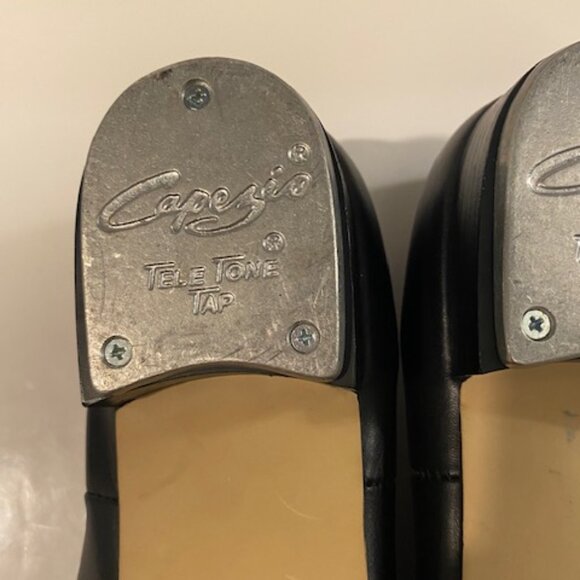 Capezio Black Leather Tap Shoes Womens Size 9.5 - Picture 5 of 15